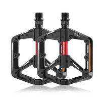 Ultralight Bicycle Pedals Sealed Double DU Bearing Aluminium Alloy Cycling Flat Pedal Non-slip Mountain Road Bike Platform Pedal