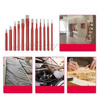 12 Pcs Punch And Chisel Set Digging Tools Chisel Sharpener Center Punch Stonecutter Mechanics Woodworking Punching Tools Kit China Mainland