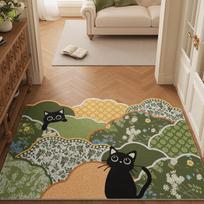 Light Luxury Silk Ring Entry Door Floor Mat Outdoor Door Dust Removal Easy To Take Care Of Foot Pad Entrance Can Be Cut Non-Slip Floor Mat 40*60cm