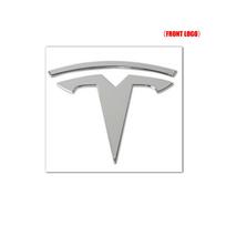 3D Metal Car Front Emblem Grille Rear Trunk Emblem Sticker for Tesla Model 3 Model S Model X  Coil Mod WYE K80 Roadster Invader