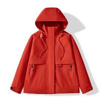 Liu Yifei Style Unisex Hooded Windbreaker - Multi-Pocket Spring/Autumn Casual Jacket Extra Large