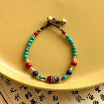 Tibetan Ancient Method Woven Braided Bracelet Nepal Coco Exotic Bell Women Bracelet Bohemian Hand Rope Bracelet Handmade Crafts