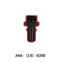 PTFE Quick Release AN Fittings -AN6-AN8-AN10-AN12-AN16 Swivel Fuel Hose End With ORB Adapter For PTFE Hose Straight/45/90Degree AN6-3-8-ORB