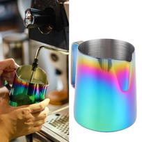 Colorful Coffee Pitcher 350ml Capacity Milk Frothing Pitcher Steaming Pitcher  Latte Art Making
