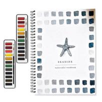 Watercolor Workbook 12 Colors Watercolor Paint Set Beginner-Friendly Birds Flower Watercolor Book for Kids Adults Teens D