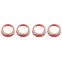 4X For 10Th Gen Honda Civic Air Condition Knob Cover, Anodized Aluminum AC Switch Temperature Climate Control Rings(Red)-A99F NONE