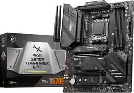 MSI MAG X670E TOMAHAWK WIFI Motherboard, Ryzen 7000 Series (AM5) Compatible, 80A SPS Power Phase, X670E Chipset, ATX, MB6167