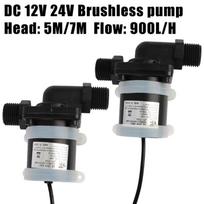 Water Heater Shower Floor Heating Booster Pump DC 12V 24V Micro Submersible Water Pump Brushless Solar Motor Water Pump 24V 7m