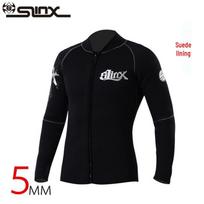 SLINX 5mm Fleece-Lined Warm Wetsuit Jacket for Surfing & Diving M