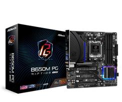 ASRock B650M PG Riptide WiFi Motherboard, compatible with AMD Ryzen 7000 series CPUs (Socket AM5), B650 Micro ATX Motherboard [Authorized Japanese