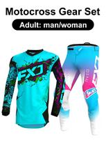 motocross gear set Enduro cross Jersey Pant Kits Racer Gear Set Off-road Mens Kits Women's mountain Downhill Motorcycle MX L-34