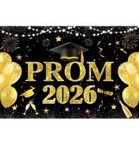 2026 Graduation Party Sparkling Balloon Theme Background Cloth, Celebrating Classmates Gathering Decoration Photography Backdrop Vinyl 75X50cm