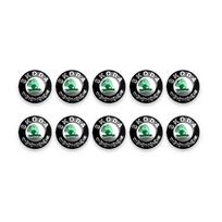 10/20Pcs Car Key Emblem Sticker For Skoda Octavia Rapid Fabia A7 Superb KAMIQ Roomster VRS Car Remote Control Key Shell Badge