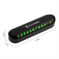 2026 Hot Alfa Romeo Car Hidden Parking Card Stop Phone Number Card Plate Auto Interiors For Alfa Romeo 4C 159 166 Spider Giulia