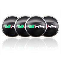 4Pcs 56mm+60mm Aluminium VRS Logo Car Wheel Centen Caps Sticker For Skoda Panal Octavia 2 3 A7 Fabia MK1 VRS Sticker Accessories