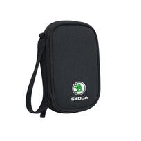 Portable Car Storage bag for car keys car driver's license Cable Gadget Card Pouch for Skoda Octavia Kodiaq Fabia Car pendant