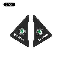 Car Door Corner Anti-collision Covers Transparent Silicone Protector Anti-Scratch Crash For Skoda Octavia Rapid Kodiaq Karoq