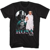 Rosa Parks - Collage - American Classics - Solid Black  Short Sleeve T-Shir 120