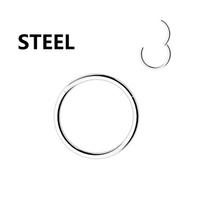 1PC Stainless Steel Nose Hoop Septum Piercing Clicker Hinged Segment Rings Lip Helix Daith Conch Cartilage Earrings Sexy Jewelry 1.2-8mm