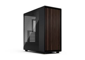 Fractal Design North XL RC Charcoal Black TG Dark Walnut Wood Full Tower PC Case with Tempered Glass Panel (Black) FD-C-NOR1X-05 CS9180