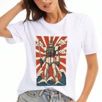 Japanese Manga Woman Lady's Cotton T Shirt, Cotton Premium Print, Durable, Casual Fashion, Make Your Dreams Come True Graphic Tee, Relaxed Fit, Street S įvairiaspalvis