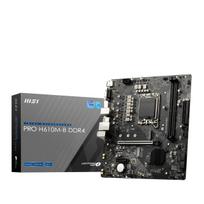 MSI PRO H610M-B DDR4 Motherboard Micro-ATX [Intel H610 Chipset] Compatible with 12th Generation CPUs (LGA1700) MB5702