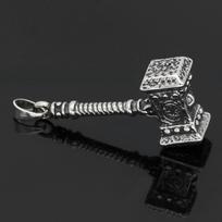 Viking Hammer Stainless Steel Necklace - Men's Domineering Jewelry Accessory