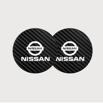 2 vnt. automobilio interjero odinis padėkliukas nuo triukšmo vandens puodeliui Nissan Sylphy N7 Teana Qashqai Note J10 J11 Navara Juke GTR Tiida black