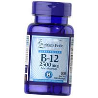 Poliežuvinis Vitaminas B12, Poliežuvinis vitaminas B-12 2500, Puritan's Pride 100 pastilės (36367250) 100Lozenges