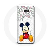 Coque pour Samsung Galaxy A5 Mickey Mouse Fleurs Cœurs