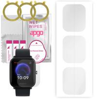 3x apgo Hidrogelio ekrano apsauga, skirta Amazfit Bip U Pro, Hidrogelio plėvelė, su padėties nustatymo sluoksniu, lengvas montavimas