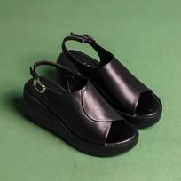 2024 Summer Wedge Platform Sandals Sandalias De Mujer Fashion Retro Romen Style Ladies Casual Peep Toe Soft Comfortable Sandals 35