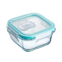 Yousheng Glass Lunchbox Bento Box Divided Meal Prep Containers with Lids Stackable Reusable Food Storage Containers S Square