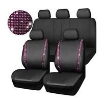 Leather Stitching Hot Diamond Diamond Diamond Water Rhinestone Universal Car Diamond Seat Cover One Size