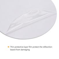 2 vnt. 30X30cm apvalūs akriliniai lakštai atspindžių lentos fotografijos fonai produktams, papuošalams, laikrodžiams, natiurmortui