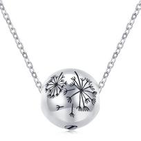 Pet Ashes Necklace Locket Necklace for Animal Pet Mom Locket for Ashes/Hair Dandelion Necklace for Ashes/Hair