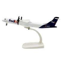 Lėktuvų modeliai 1/400 mastelis 20cm Air FEDEX Airways ATR modeliniai lėktuvai Metaliniai žaislai Diecast Lėktuvų W ratai važiuoklė white