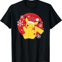 Pokémon - Pikachu Santa Hat Ugly Sweater T-Shirt S