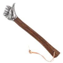 Stainless Steel Fist Shape Hammer Wood Handle For Home Outdoor Camping Nail Hammer Decorative Ornament Gift Window Breaking Tool