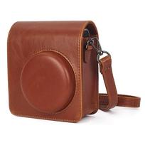 Camera Bag For Fujifilm Instax Mini 40 Instant Camera Retro Leather Camera Case & Shoulder Strap Travel Portable Protective Case