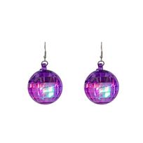 LED Disco Balls Earrings Light Up Jewelry Stylish LED Earrings Fashion Drop Earrings Plastic Texture Present for Women
