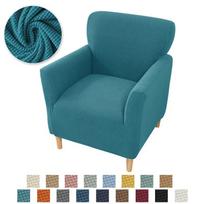 Jacquard Tub Sofa Cover Stretch Spandex Club Armchair Slipcovers Polar Fleece Elastic Single Couch Covers For Study Bar Counter