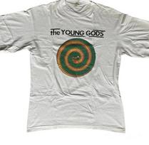 Vintažiniai The Young Gods Grupės 90-ųjų Marškinėliai Unisex Koncertiniai S dydžio iki 5XL BO435 Unisex Marškinėliai L white