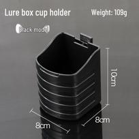 Portable Fishing Tackle Box with Quick Assembly, Detachable Rod and Cup Holder, and Gear Storage