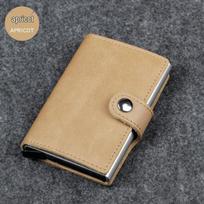 Automatic Pop-up Anti-theft RFID Blocking Leather Card Holder