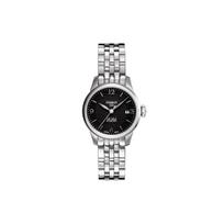 Tissot Le Locle Automatic Mechanical Movement 30m Water Resistant Watch 25.3mm Black Dial Stainless Steel Case Stainless Steel Bracelet T41.1.183.54 Regular Watch Box,Black Dial