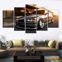 Be rėmo Drobė 5 Panelės E36 Sportinis Automobilis Moduliniai HD Dekoratyviniai Sienos Meno Plakatai Paveikslai Miegamasis Namų Dekoras Tapyba 30x40 30x60 30x80cm black