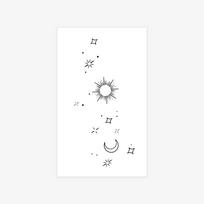 Herbal juice semi-permanent simple small fresh butterfly tattoo sticker 9*15