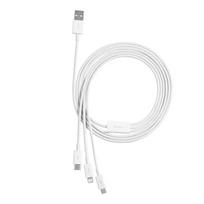 Baseus Superior Series Fast Charging Data Cable USB-A – USB-C/microUSB/Lightning 3.5A 1m Stellar baltos spalvos