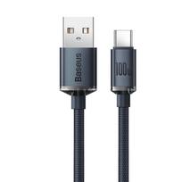 Baseus CAJY000501 Crystal Shine Series Data Cable USB – USB-C 100W 2m juodos spalvos